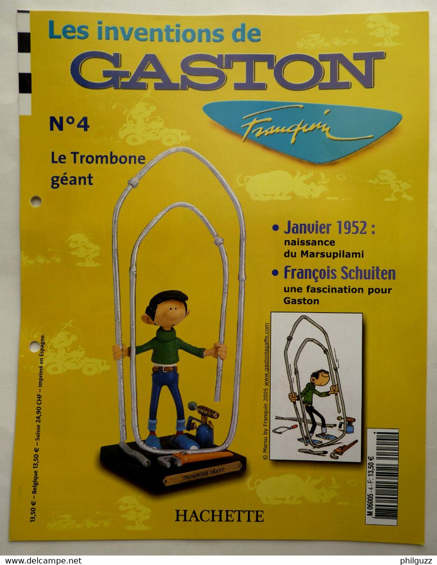 Livret Hachette LES INVENTION DE GASTON HACHETTE 4 - Figurine In Plastica