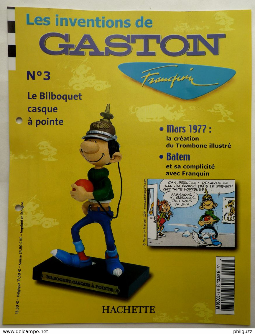 Livret Hachette LES INVENTION DE GASTON HACHETTE 3 - Figurines En Plastique