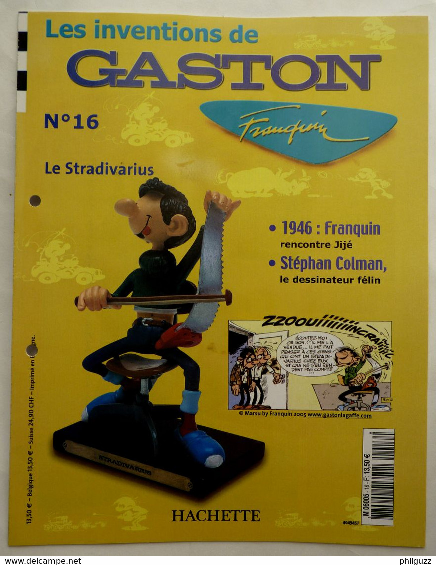 Livret Hachette LES INVENTION DE GASTON HACHETTE 16 - Figurines En Plastique