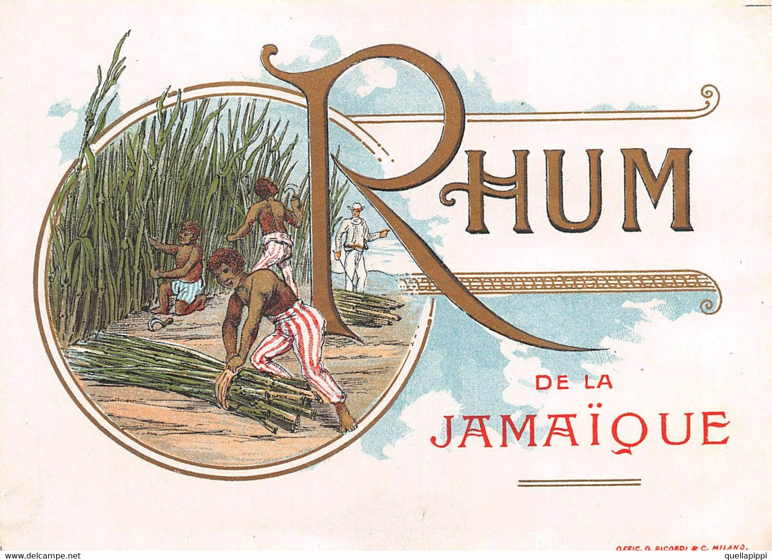 M011194 "RHUM DE LA JAMAÏQUE" ETICHETTA - Rum