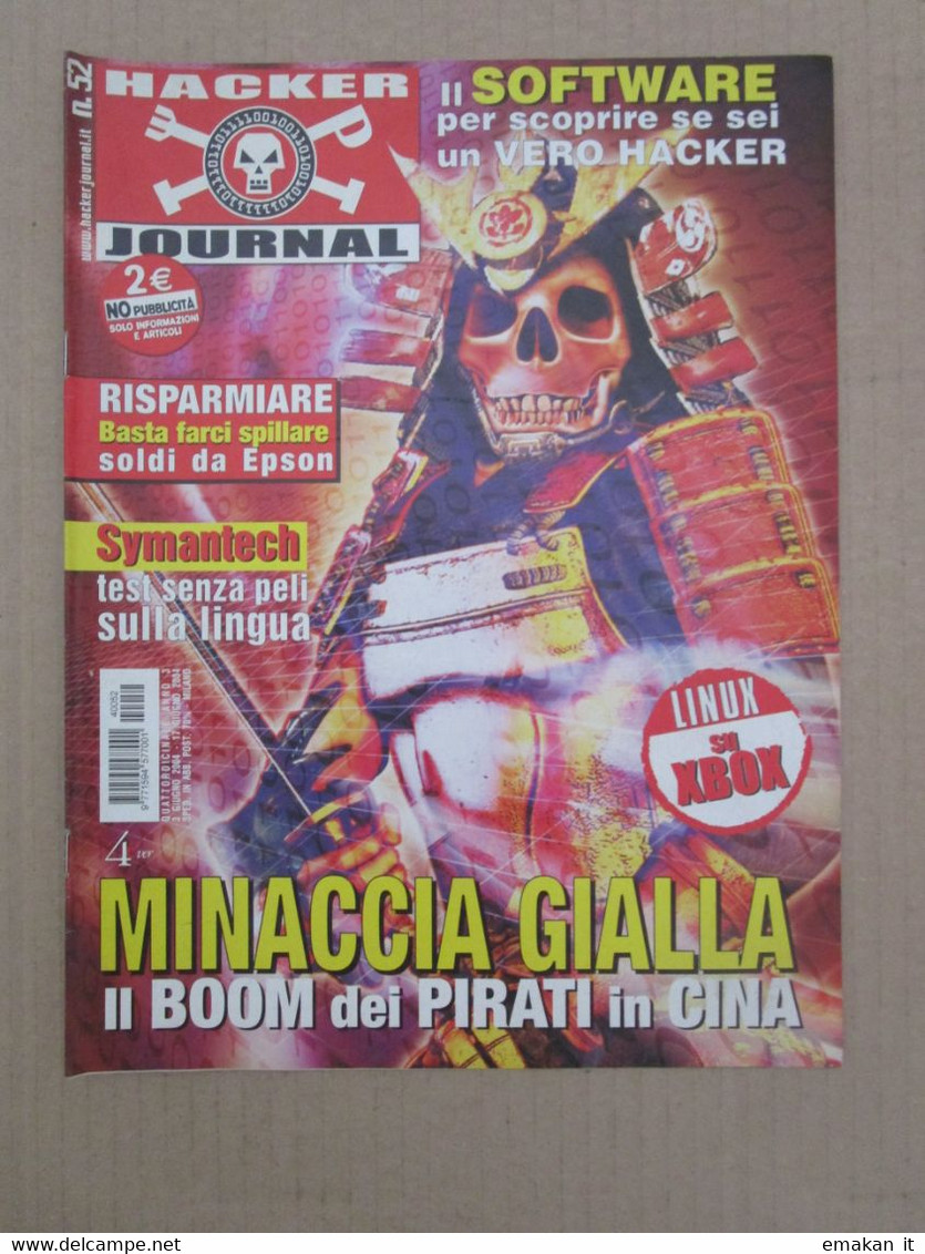 # HACKER JOURNAL N 52 MOLTI ALTRI NUMERI DISPONIBILI - Moda