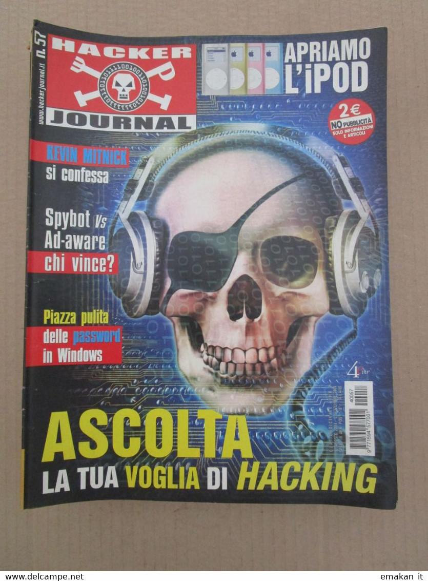 # HACKER JOURNAL N 57 MOLTI ALTRI NUMERI DISPONIBILI - Mode