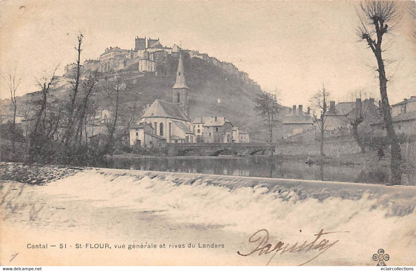 Saint Flour      15        Vue Générale Et Rives Du Landers          (Voir Scan) - Saint Flour