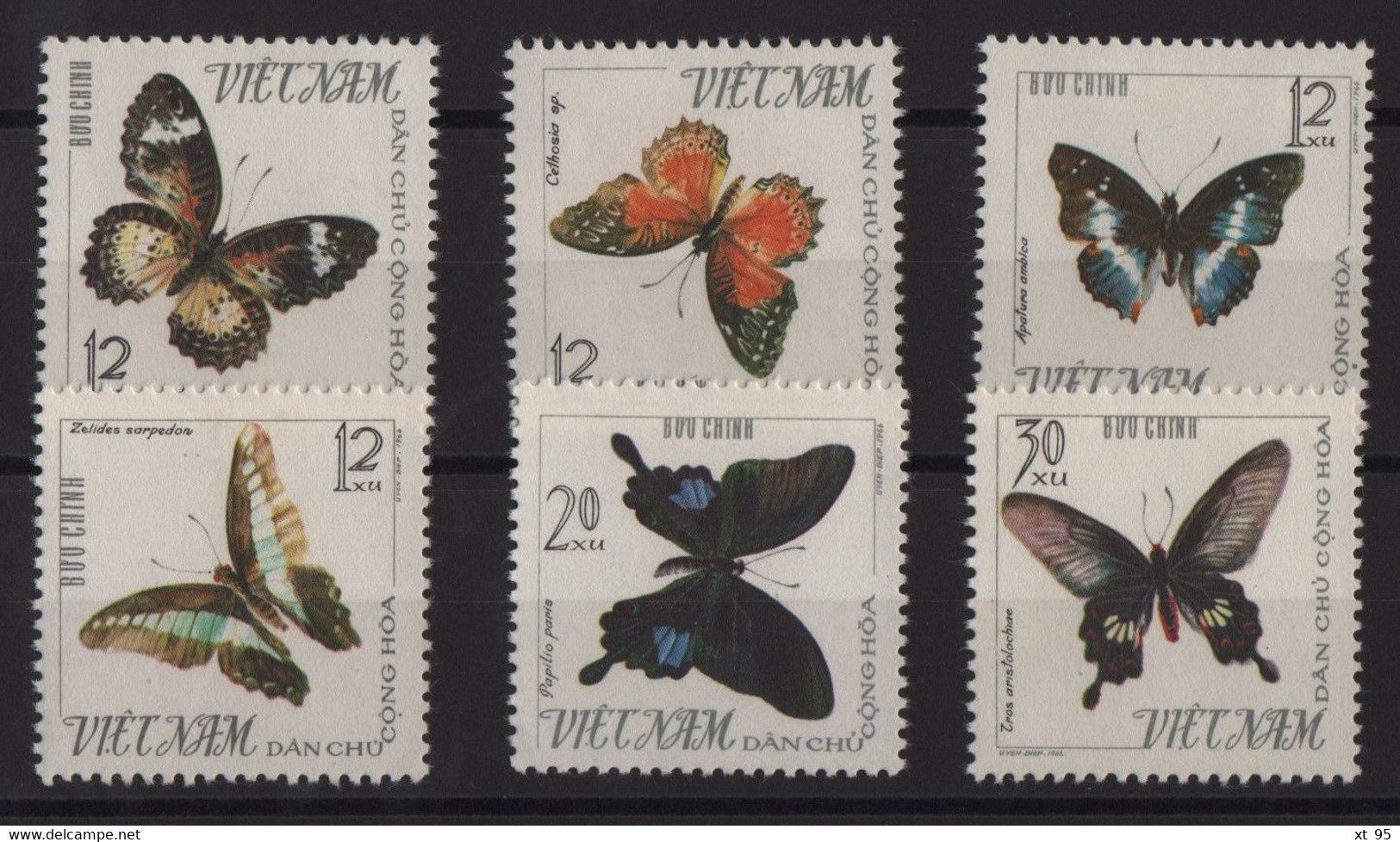 Vietnam Du Nord - N°472 à 477 - Faune - Papillons - Cote 42€ - * Neuf Avec Trace De Charniere - Vietnam