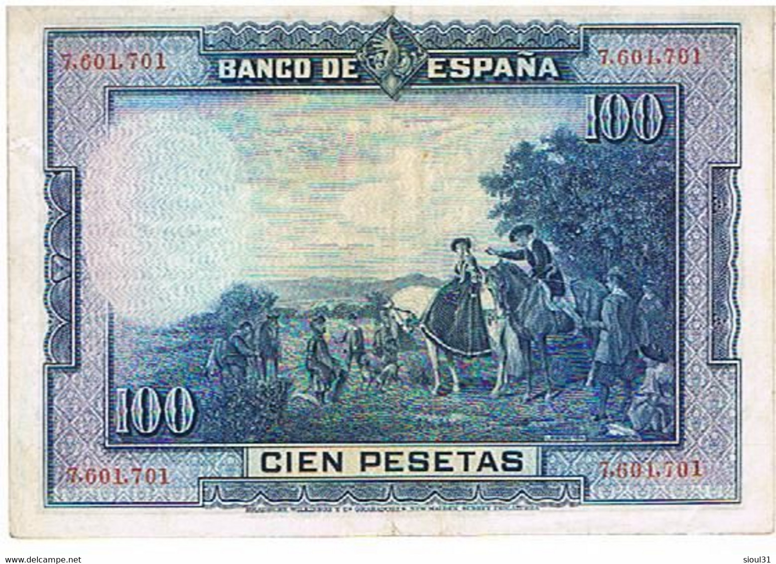 ESPAGNE  100 PESETAS    AOUT 1928       BI14 - 1000 Pesetas