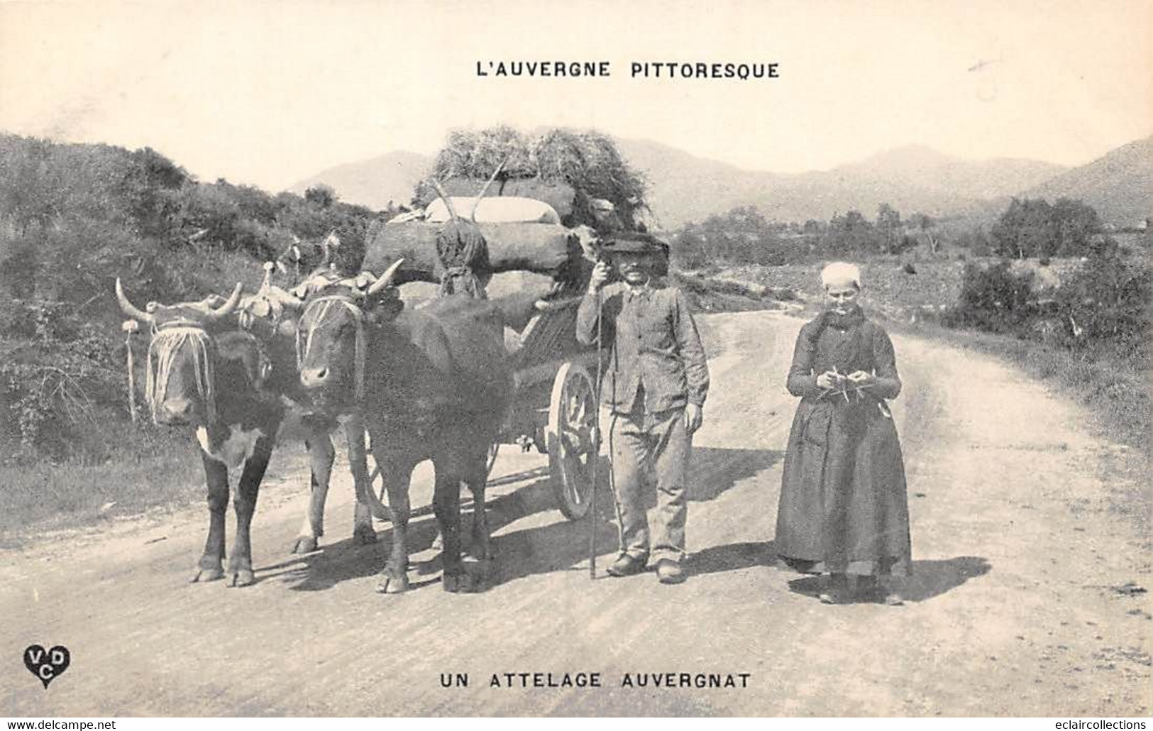 Non Localisé. Auvergne. Cantal        15       Attelage Auvergnat Edition V D C  - 2 -      (Voir Scan) - Altri & Non Classificati