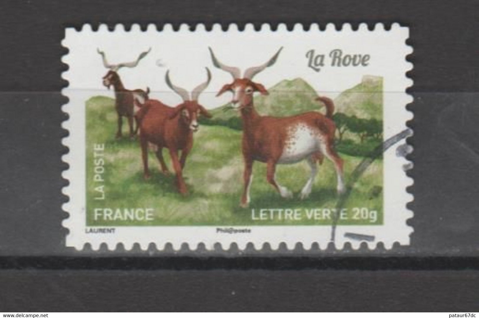 FRANCE / 2015 / Y&T N° AA 1101 : " Chèvres" (Rove) - Choisi - Cachet Rond - Altri & Non Classificati