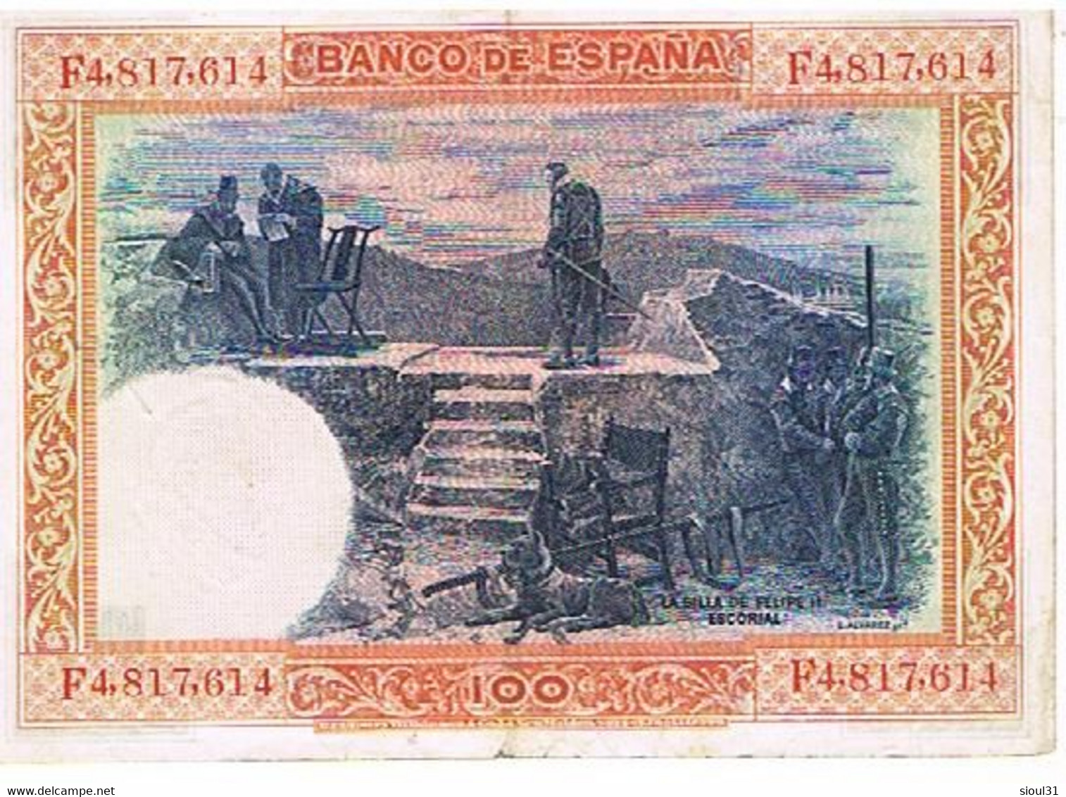 ESPAGNE  100 PESETAS    JUILLET 1925       BI13 - 1000 Pesetas