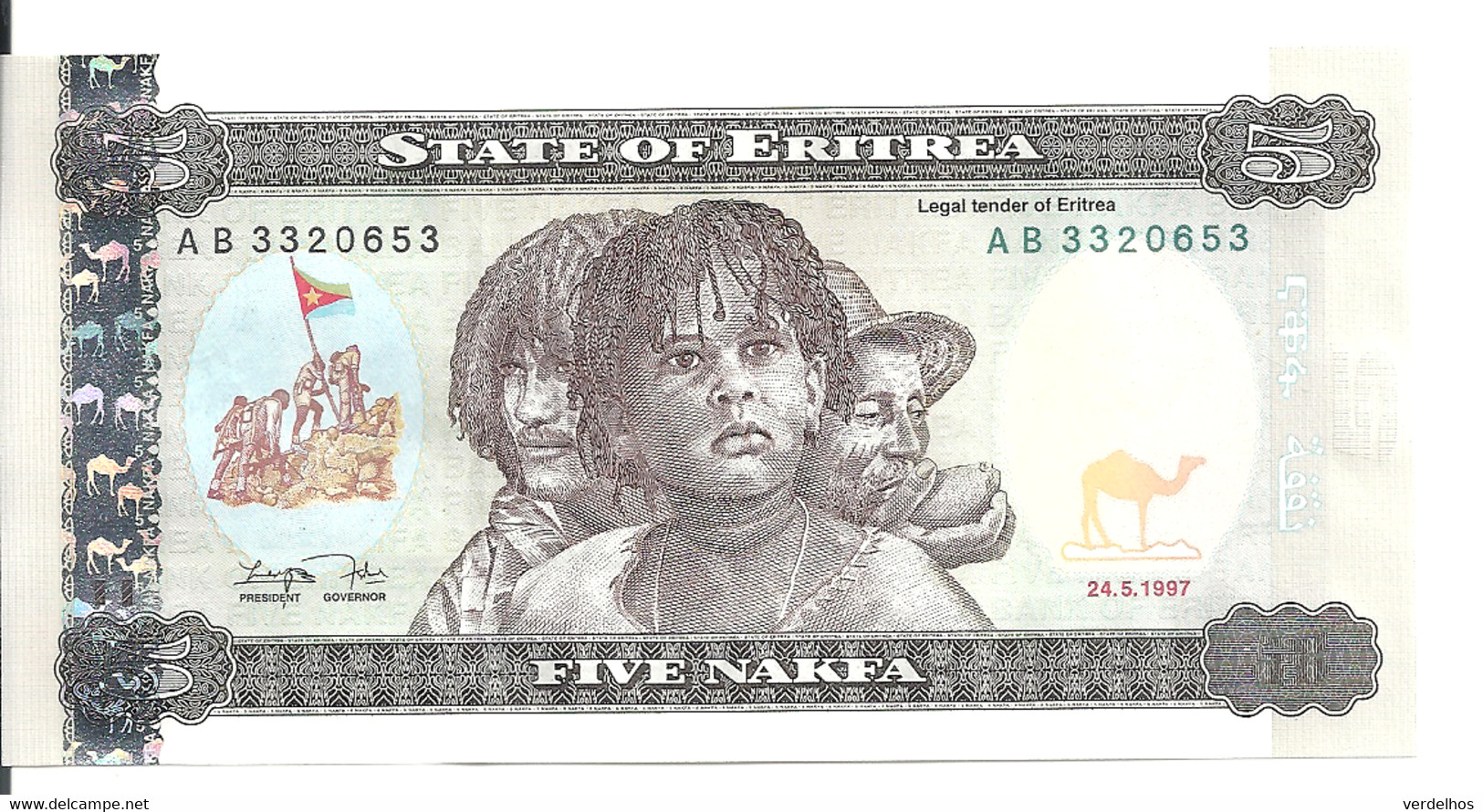 ERYTHREE 5 NAKFA 1997 UNC P 2 - Eritrea