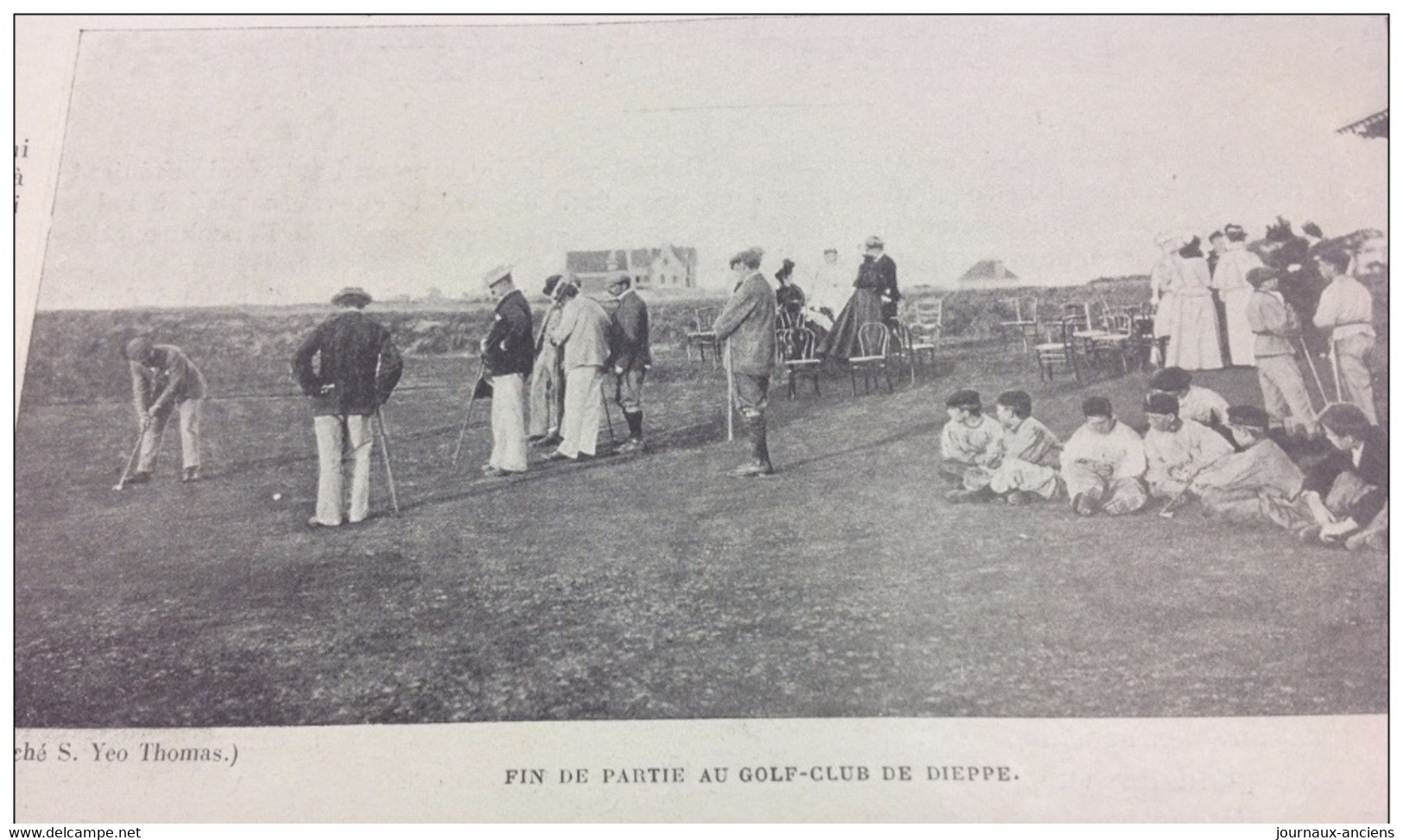 1898 LE GOLF CLUB DE DIEPPE - LE CLUB=HOUSE ET LE BAR - LE GARDIEN ET LES CADDIES - 1900 - 1949