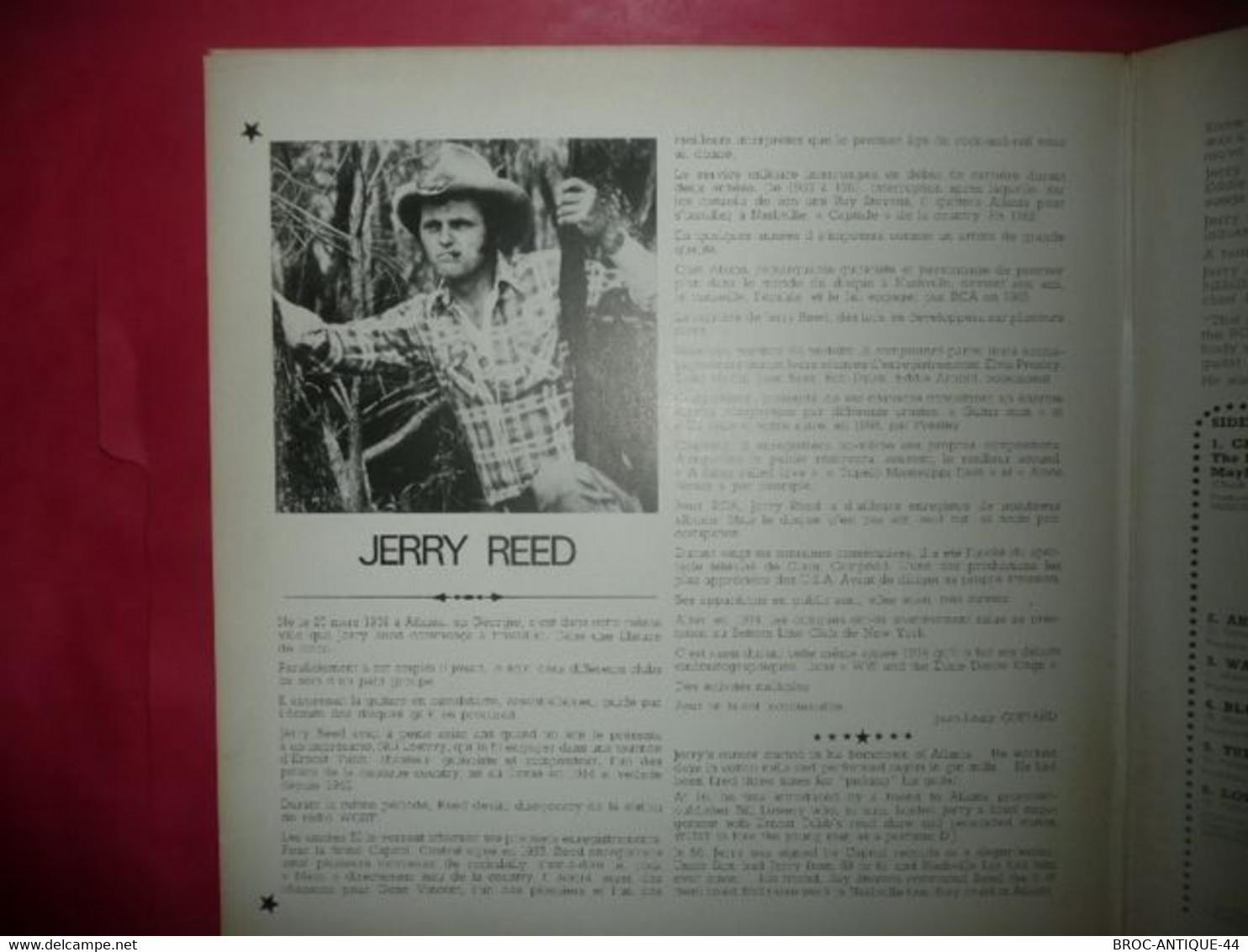 LP33 N°5972 - JERRY REED - FPL1 7305 - ROCK FOLK WORLD COUNTRY - VENDU EN ETAT INCONNU ? - Country En Folk