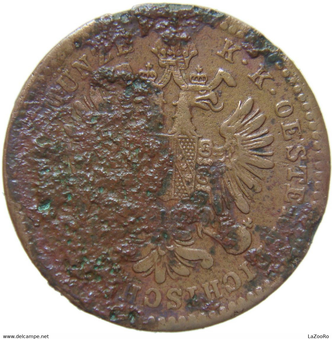 LaZooRo: Italy Under Austria 1 Kreuzer 1858 V G - Lombardo-Veneto