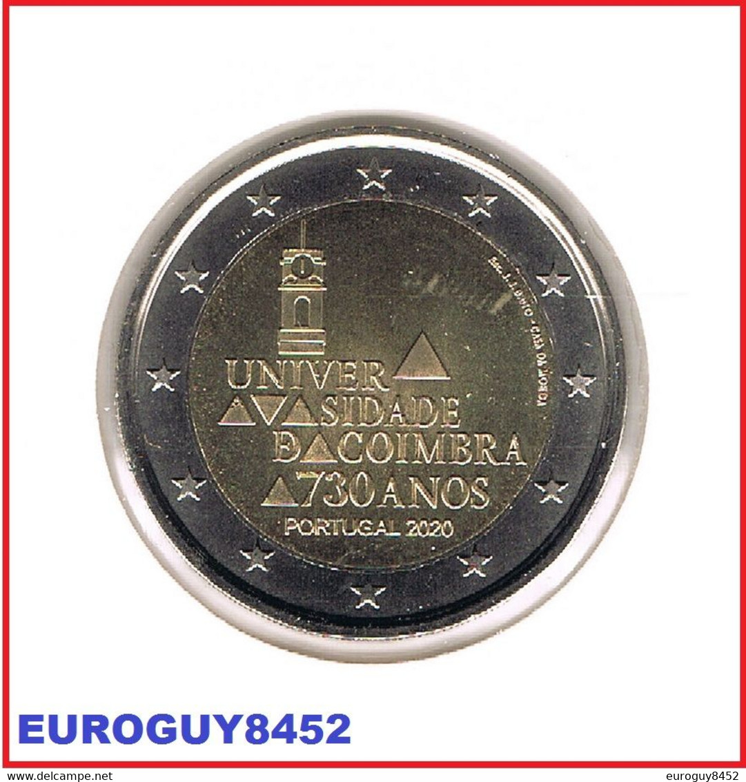 PORTUGAL - 2 € COM. 2020 UNC - 730 JARIG BESTAAN VAN DE UNIVERSITEIT VAN COIMBRA - Portugal