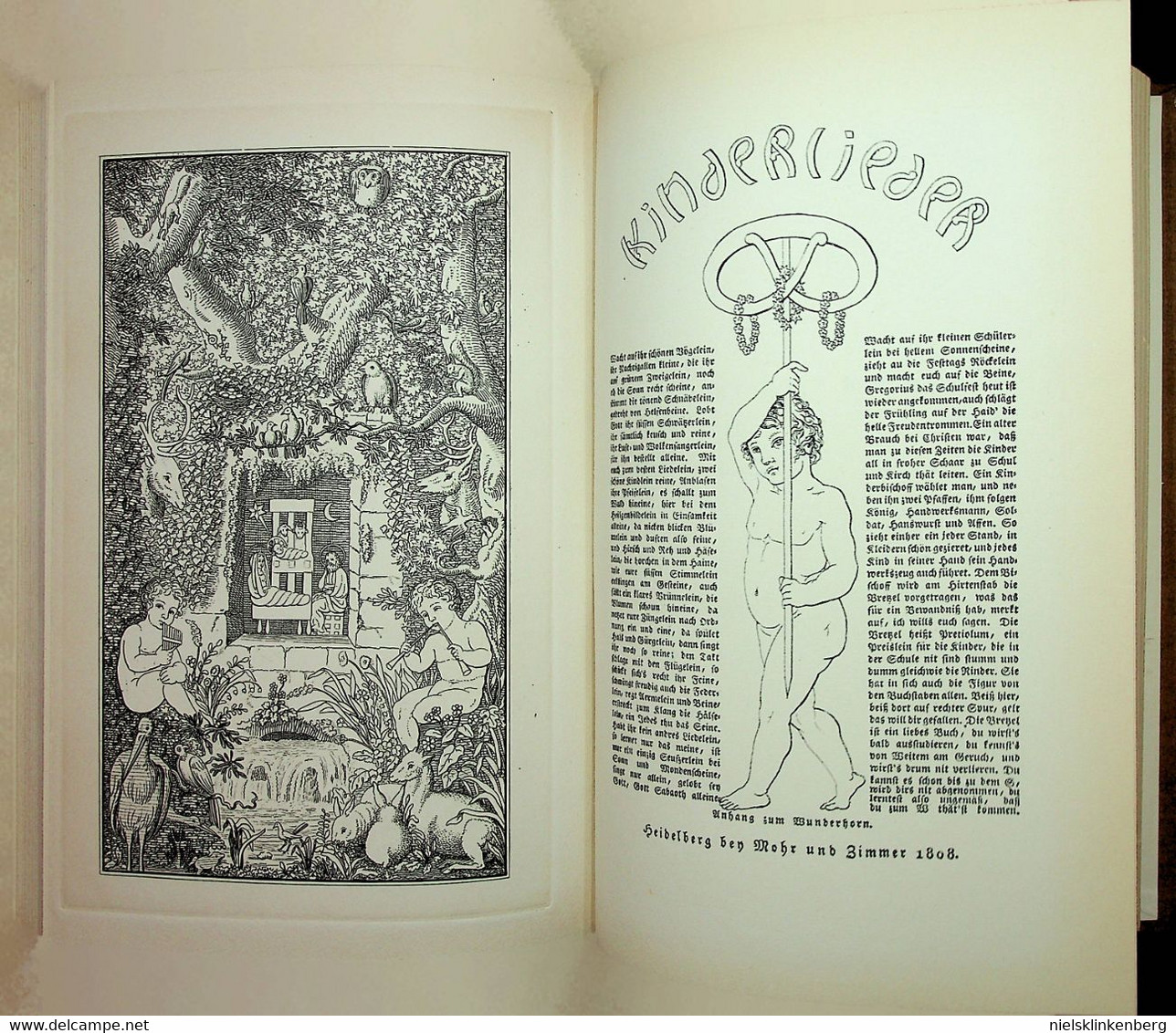 Arnim, Ludwig Achim von und Clemens Brentano - Des Knaben Wunderhorn, Alte Deutsche Lieder in 3 delen. - 1928