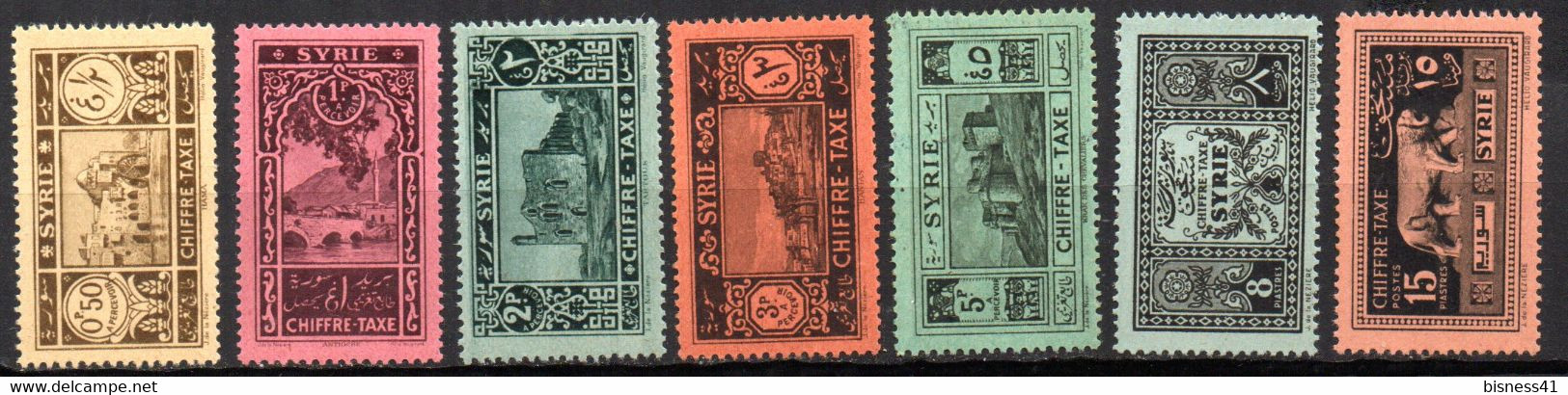 Col17  Colonie  Syrie Taxe N° 32 à 38 Neuf X MH Cote 20,00€ - Postage Due