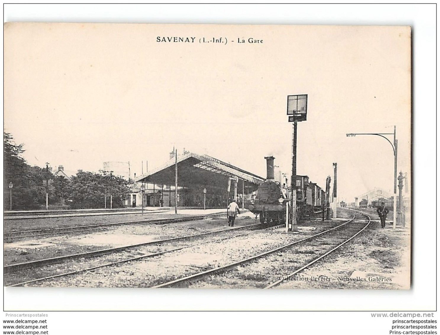 CPA 44 Savenay La Gare Et Le Train - Savenay