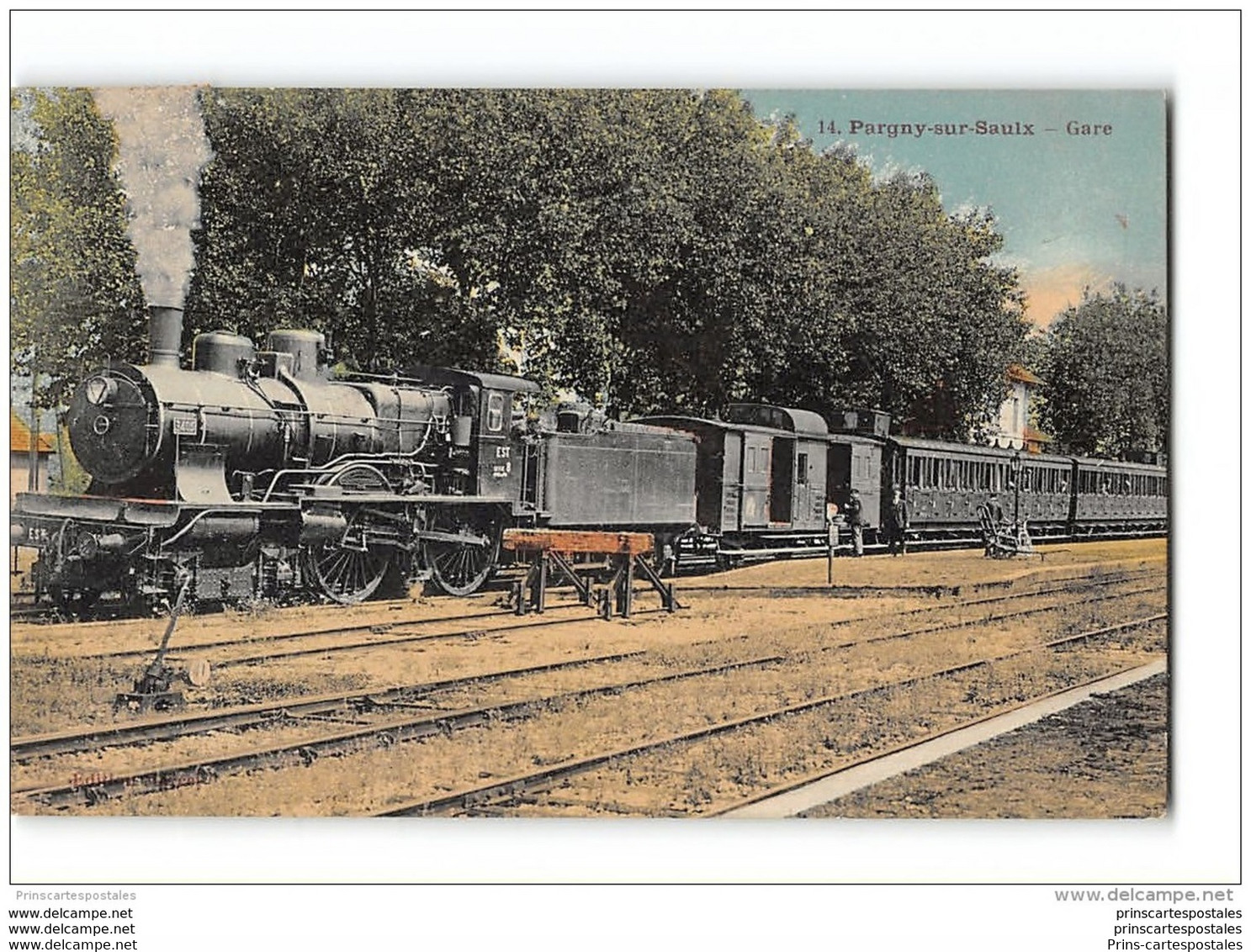 CPA 51 Pargny Sur Saulx La Gare Et Le Train - Pargny Sur Saulx