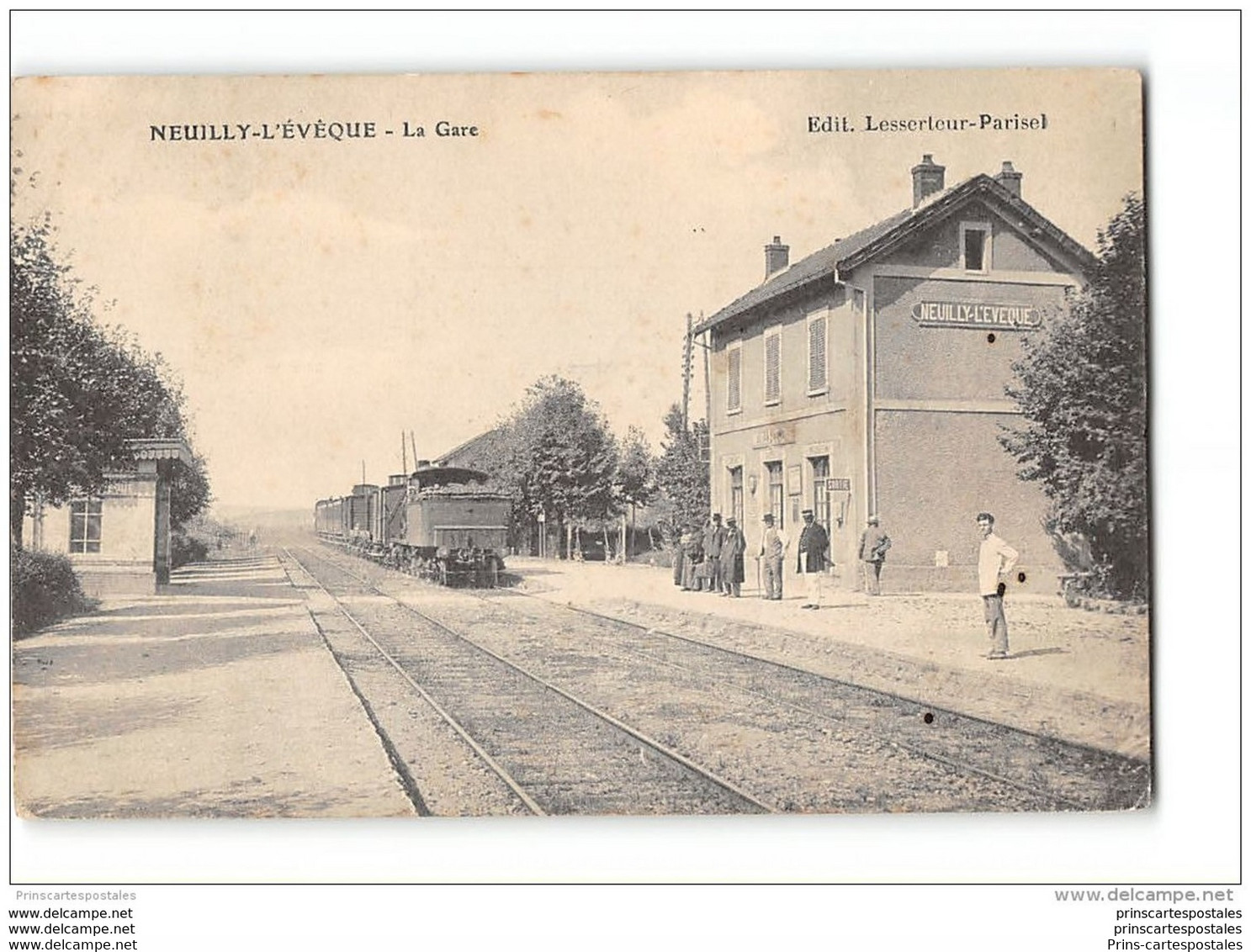 CPA 52 Neuilly L'Eveque La Gare Et Le Train - Neuilly L'Eveque