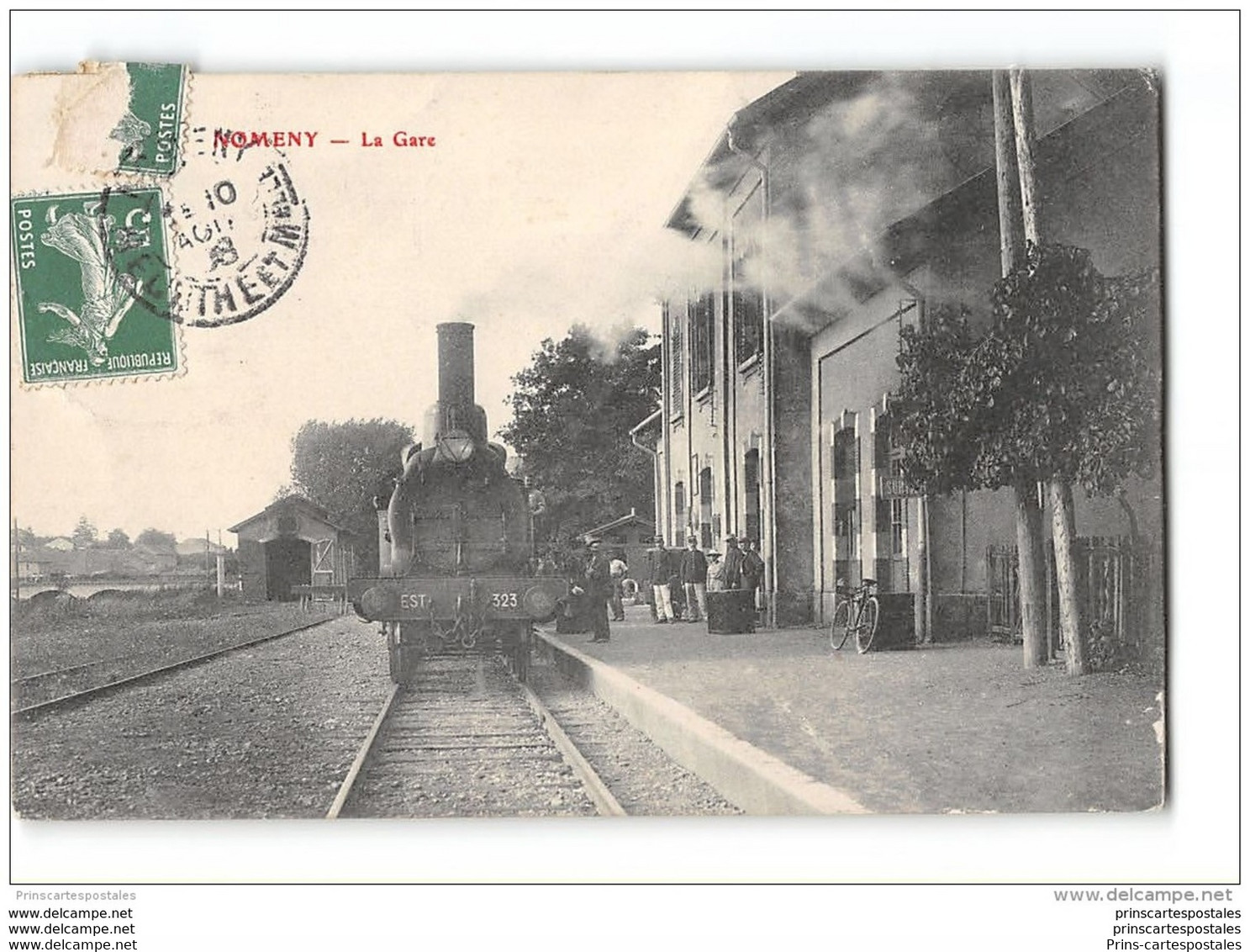 CPA 54 Nomeny La Gare Et Le Train - Nomeny