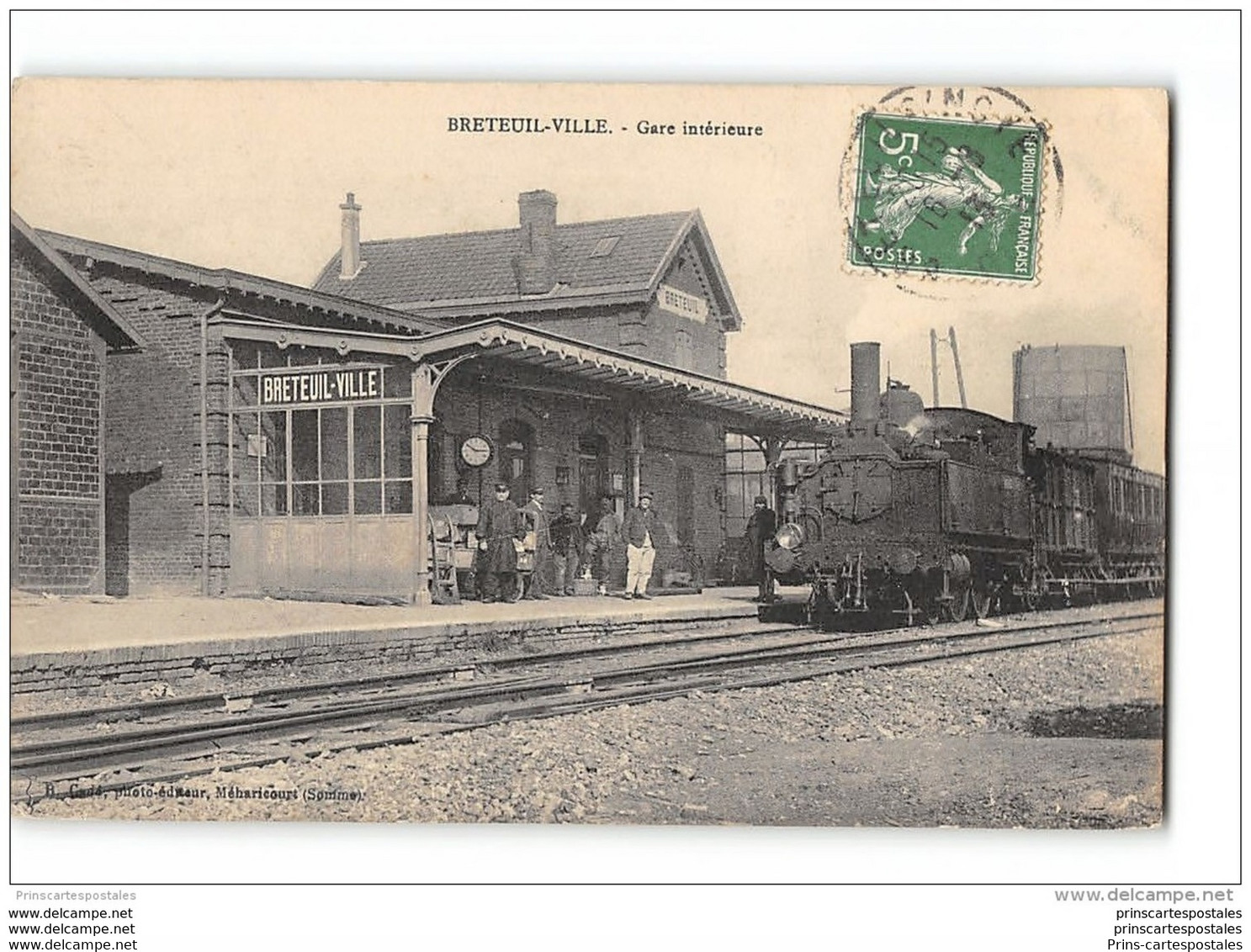 CPA 60 Breteuil Ville La Gare Et La Gare - Breteuil