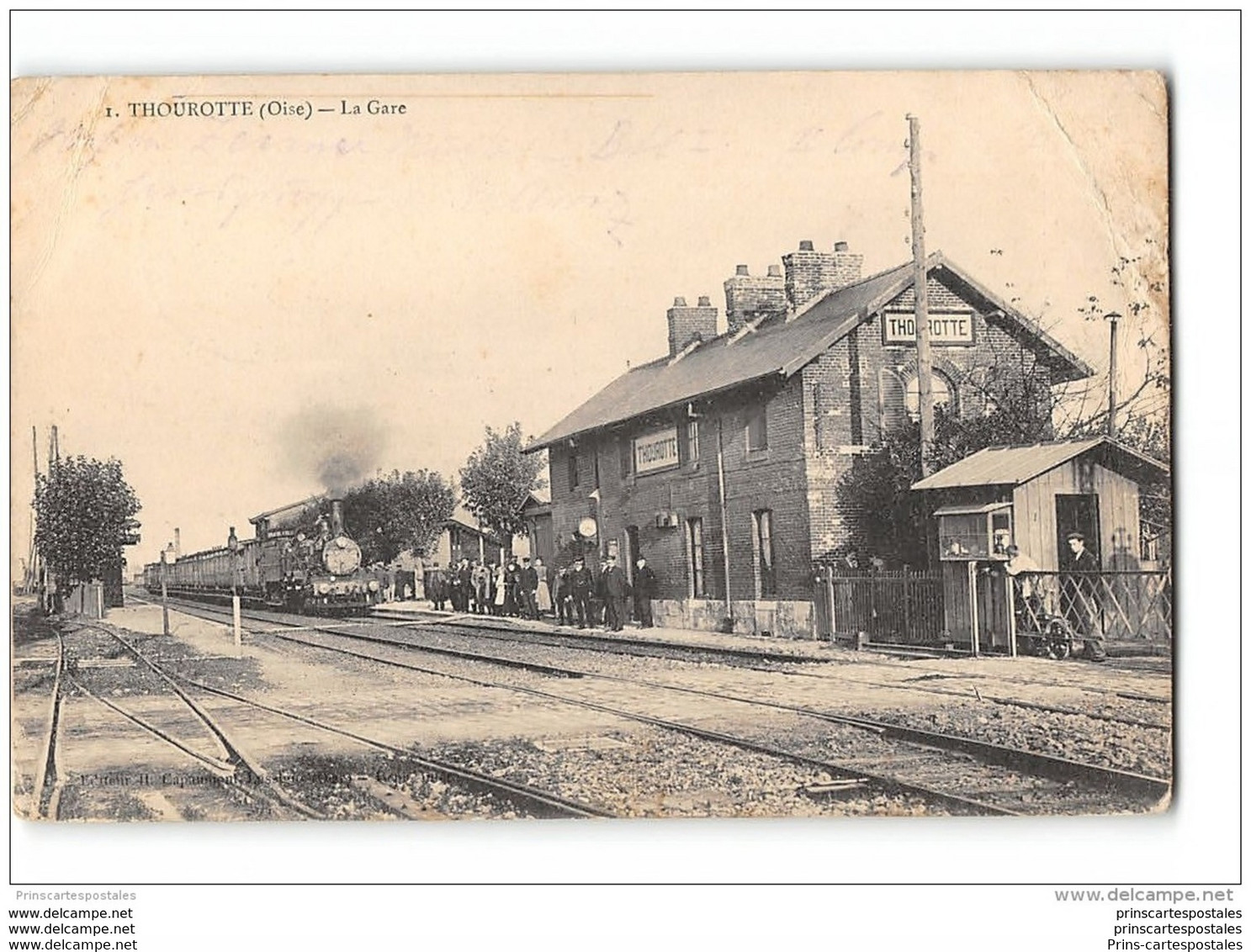 CPA 60 Thourotte La Gare Et Le Train - Thourotte