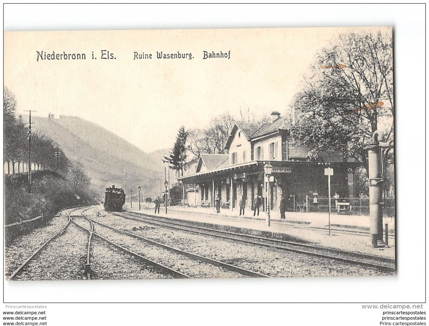 CPA 67 Niederbronn La Gare Et Le Train - Niederbronn Les Bains