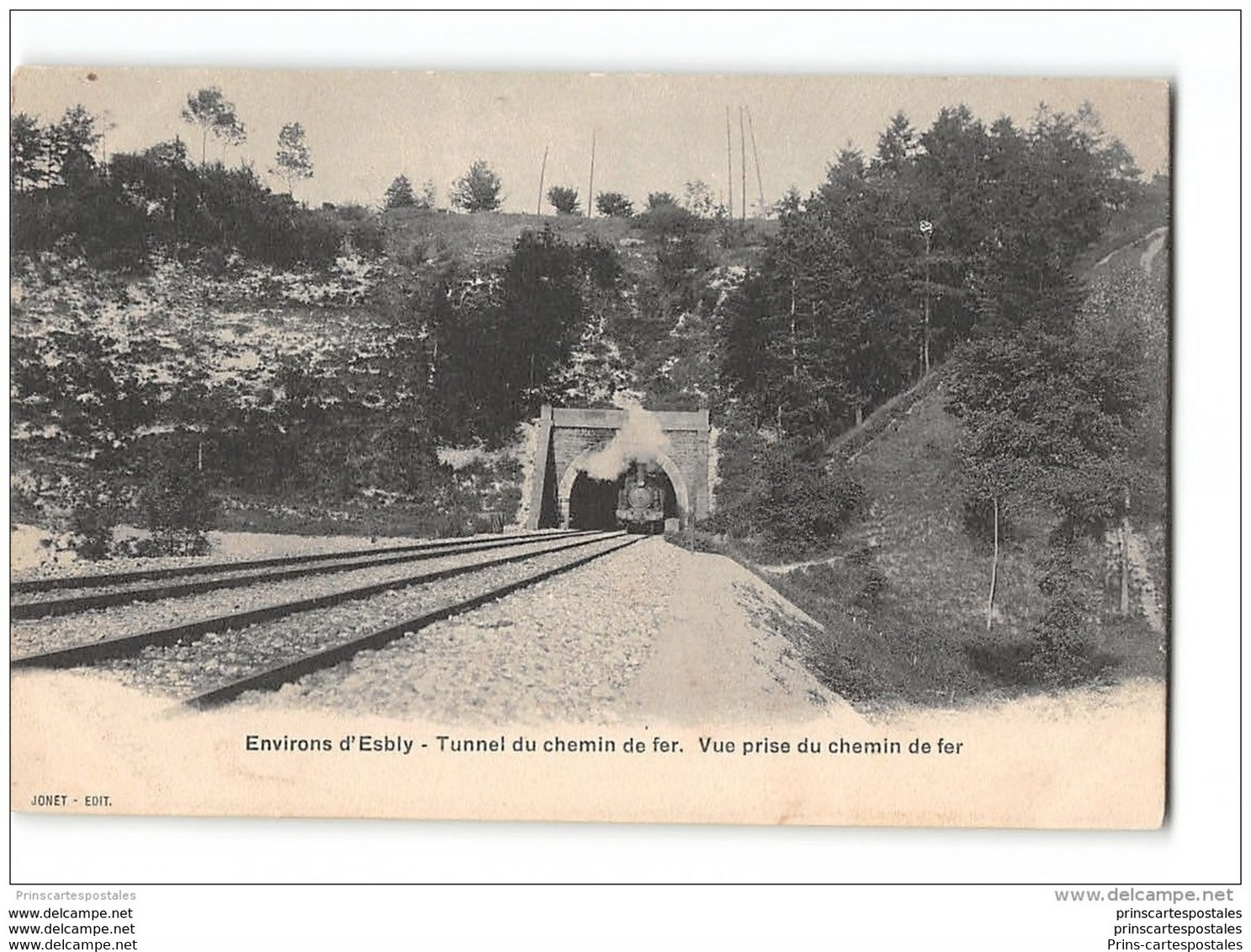 CPA 77 Esbly Environs Le Tunnel Et Le Train - Esbly