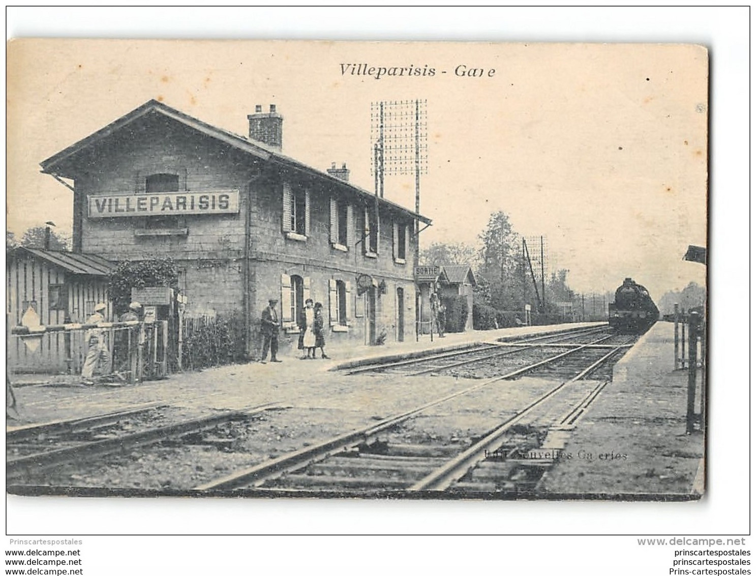 CPA 77 Villeparisis La Gare Et Le Train - Villeparisis