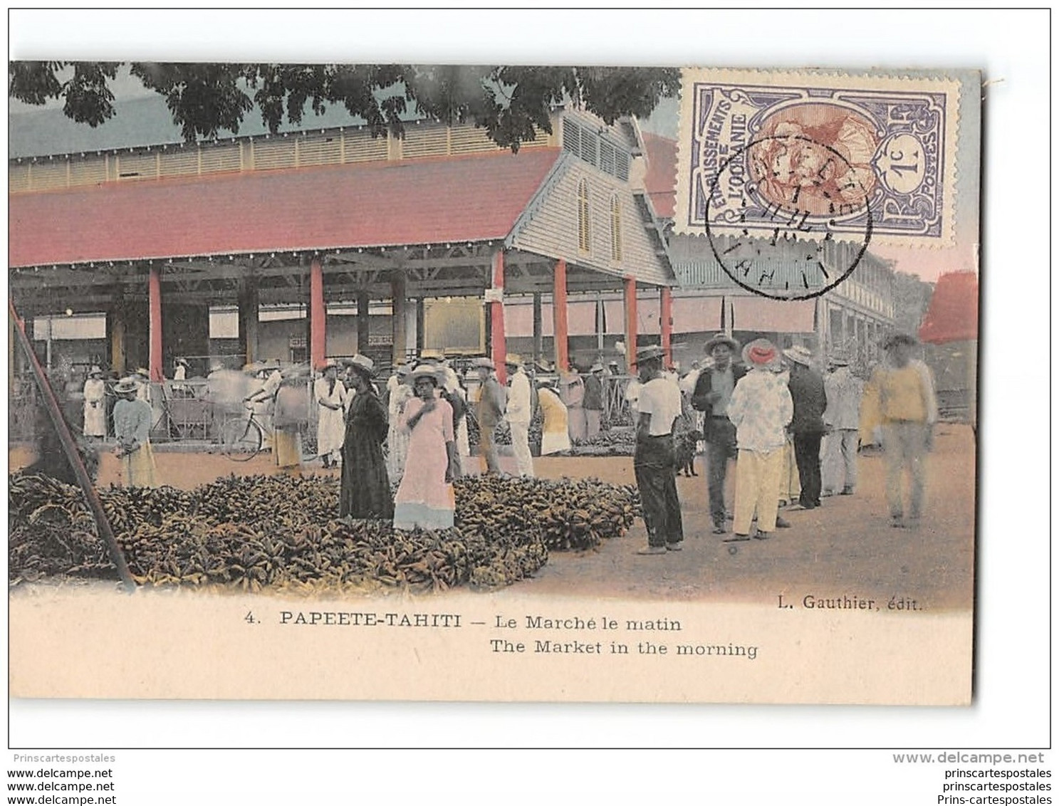 CPA Papeete Tahiti Le Marché Le Matin - Polynésie Française