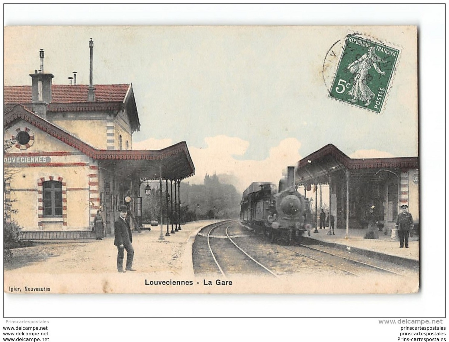 CPA 78 Louveciennes La Gare Et Le Train - Louveciennes