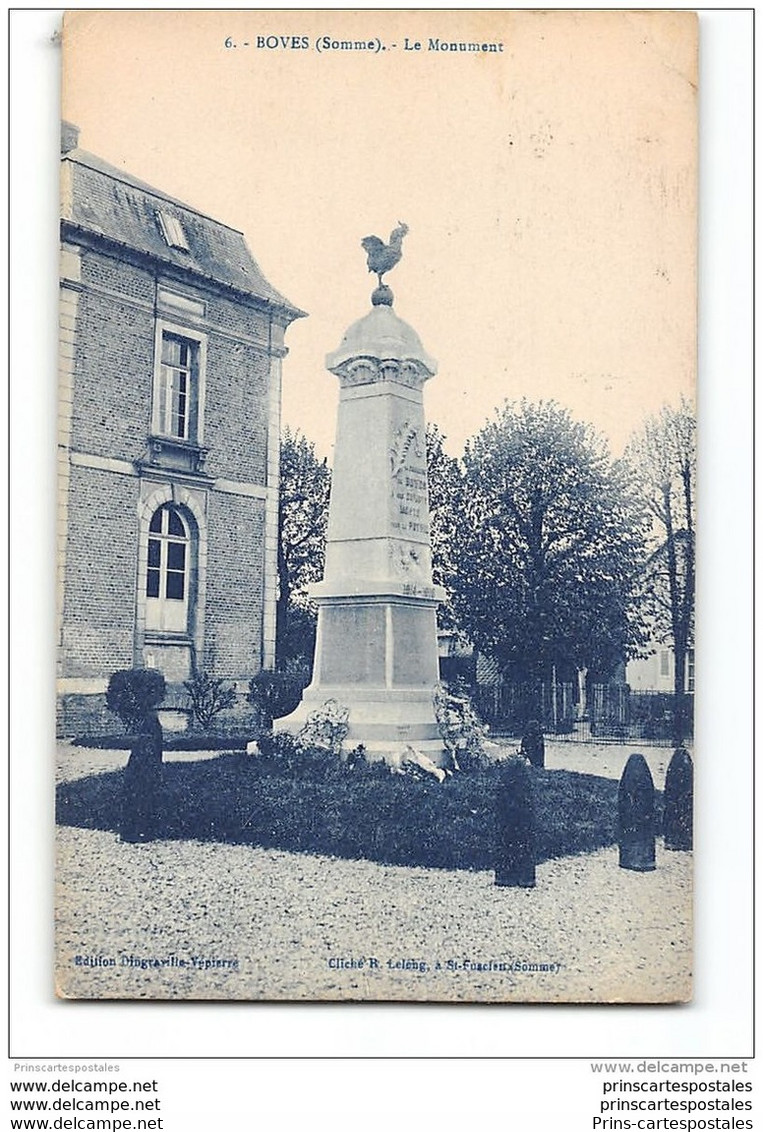 CPA 80 Boves Le Monument - Boves