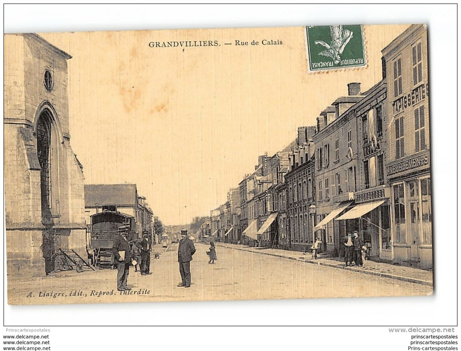 CPA 60 Grandvilliers Rue De Calais - Grandvilliers