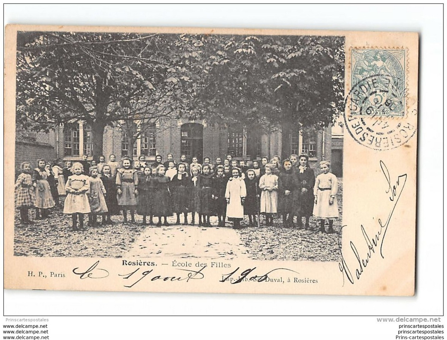 CPA 80 Rosieres Ecole Des Filles - Rosieres En Santerre