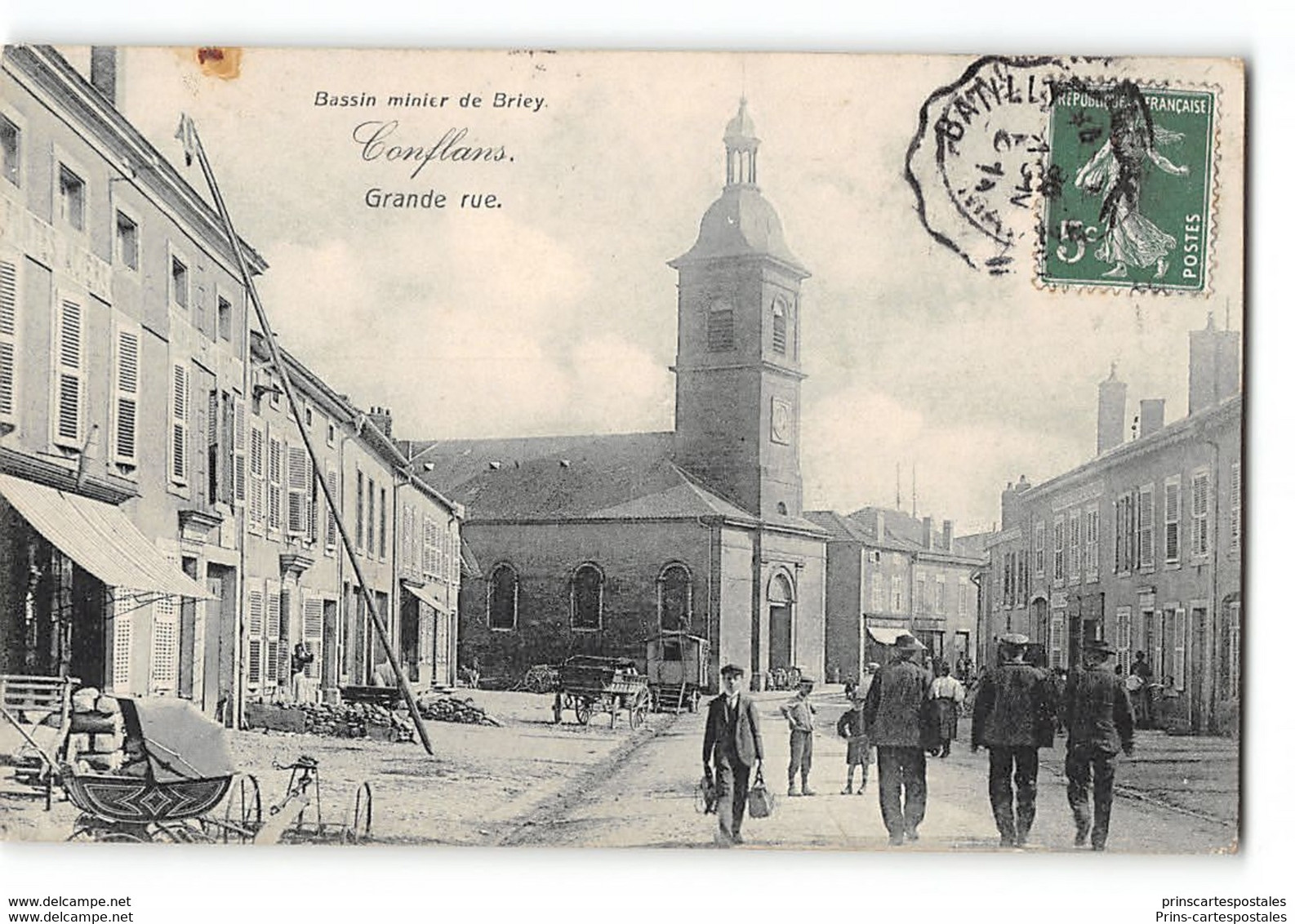 CPA 54 Conflans Grande Rue Bassin Minier De Briey - Jarny