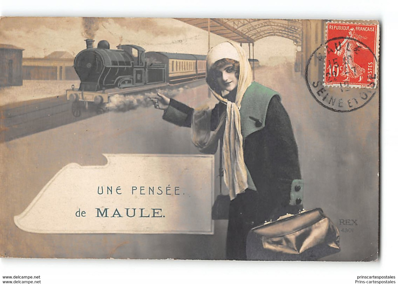 CPA 78 Une Pensée De Maule - Maule