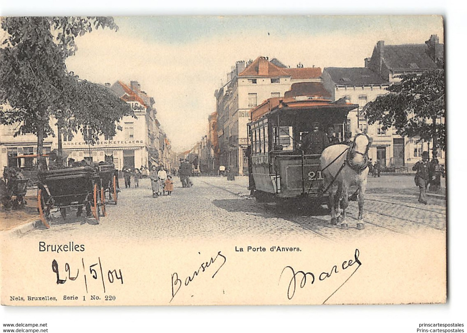 CPA Belgique Bruxelles La Porte D'Anvers - Schienenverkehr - Bahnhöfe