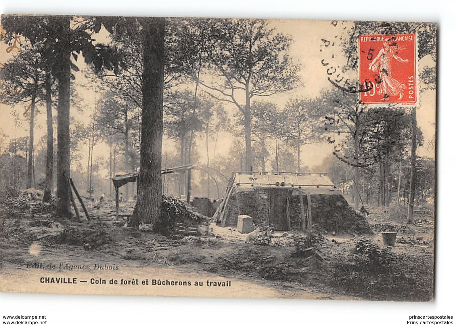 CPA 92 Chaville Coin De Foret Et Bucherons Au Travail - Chaville