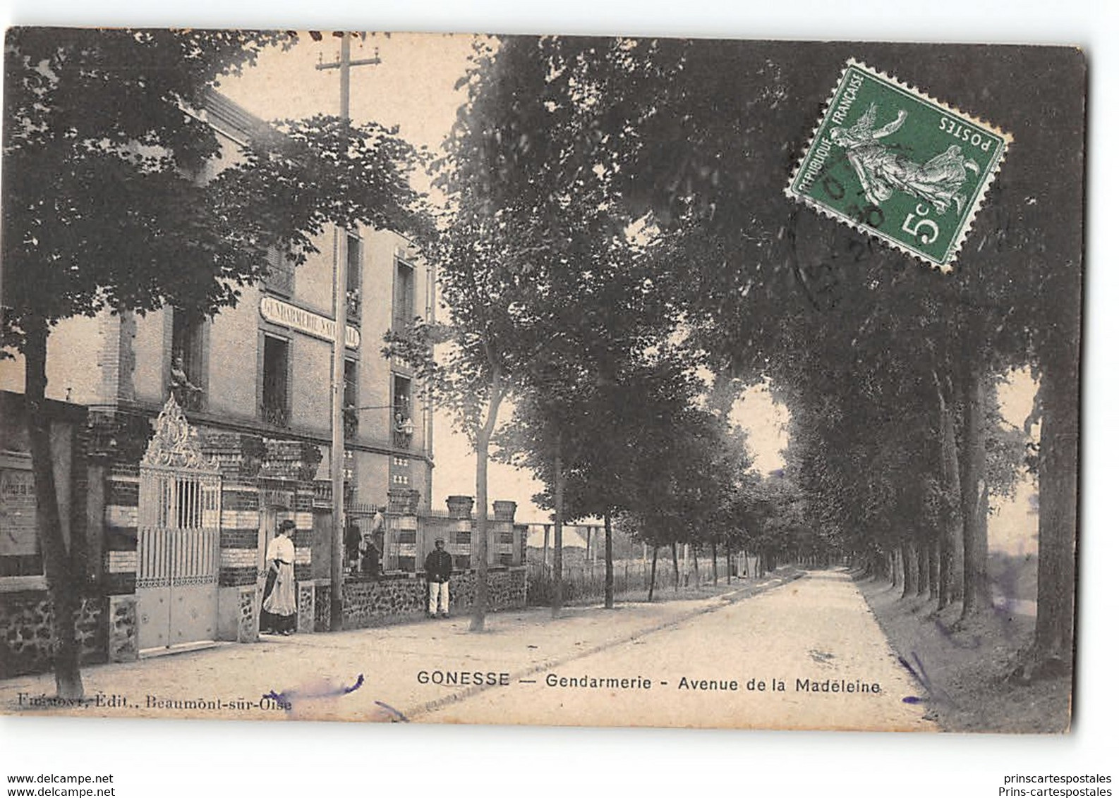 CPA 95 Gonesse Gendarmerie Avenue De La Madeleine - Gonesse