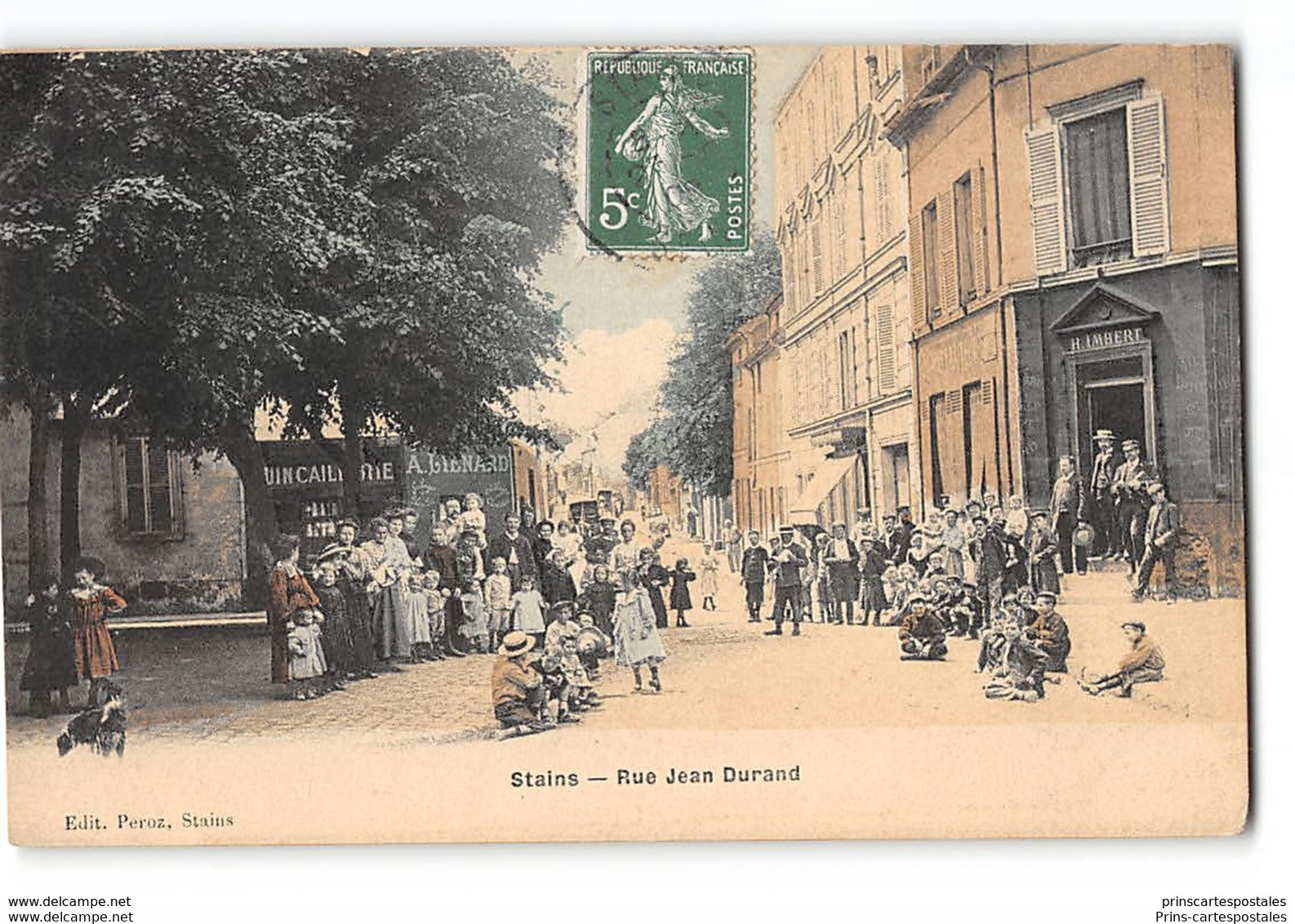 CPA 93 Stains Rue Jean Durand - Stains