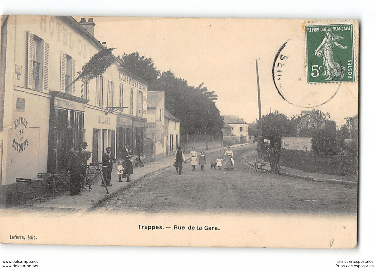 CPA 78 Trappes Rue De La Gare - Trappes