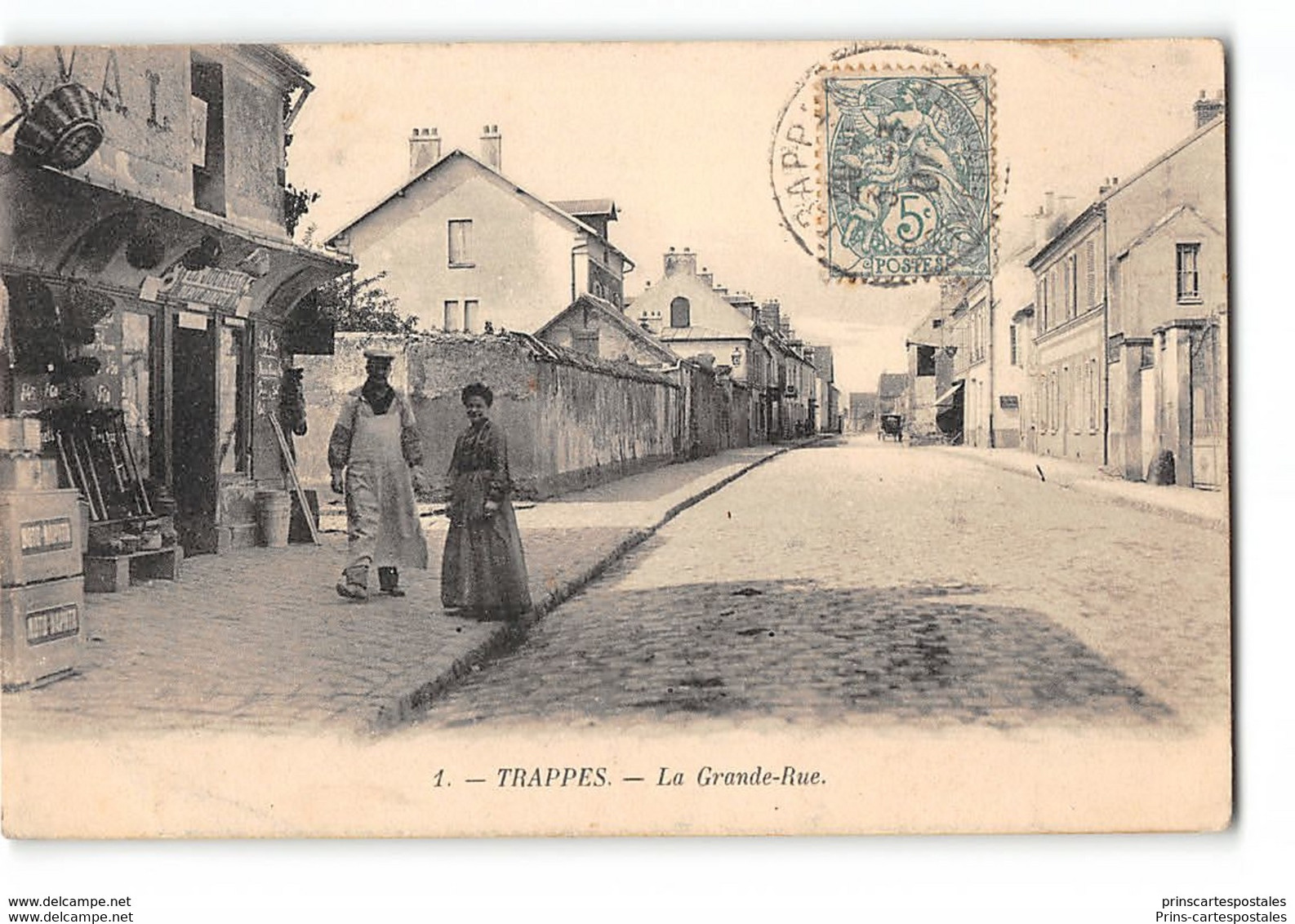 CPA 78 Trappes La Grande Rue - Trappes