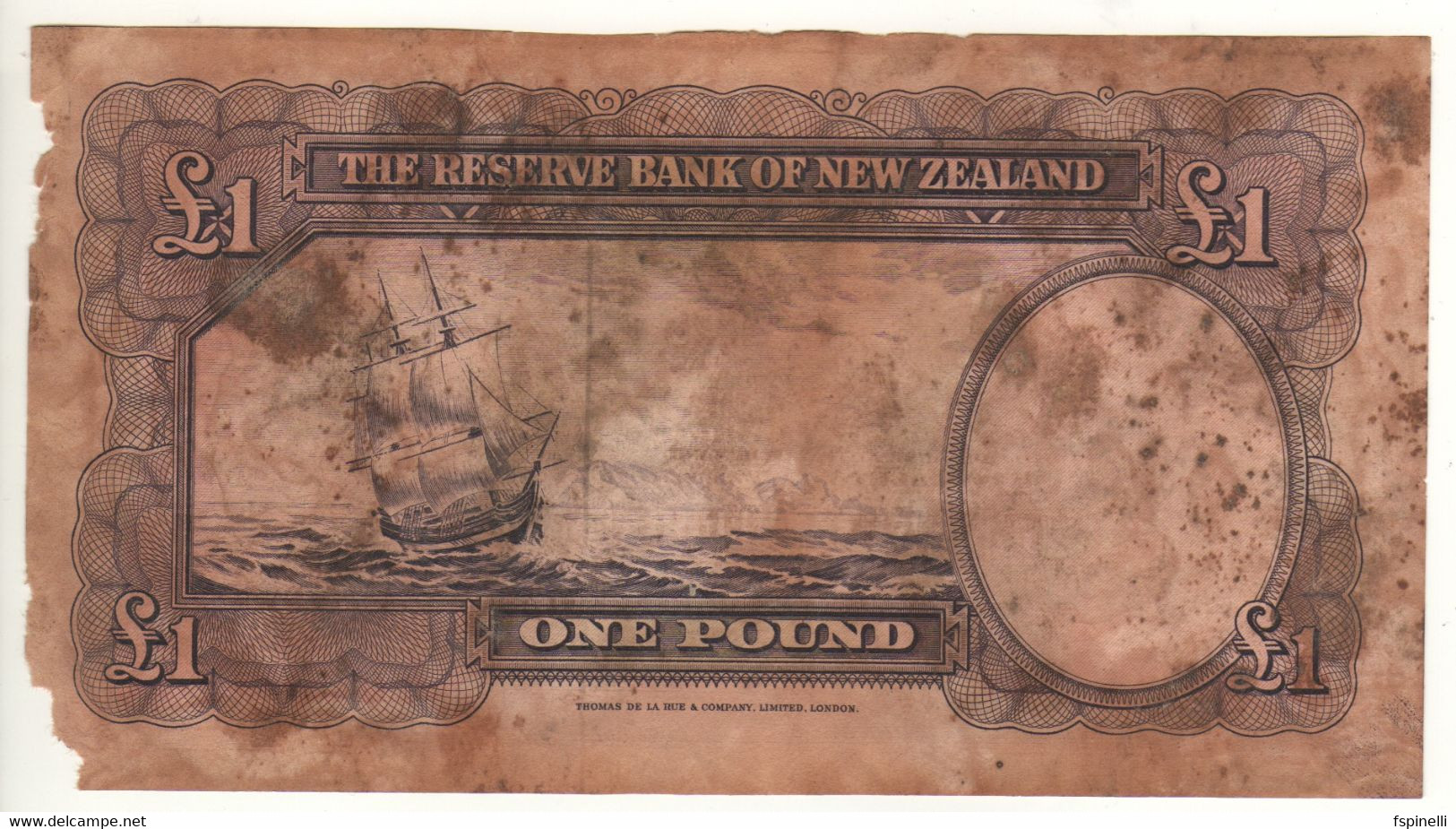 NEW ZEALAND   1 Pound   ( Captain Cook )  P159c  Sign.  Fleming - New Zealand