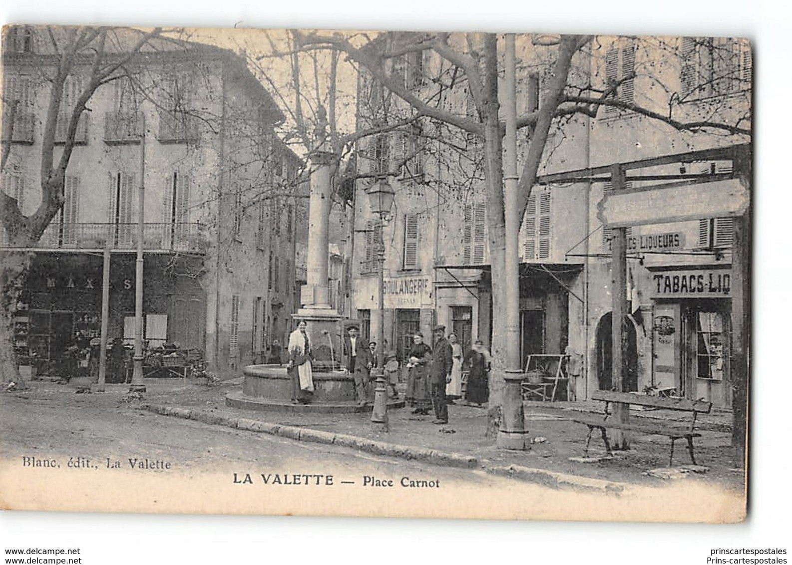 CPA 83 La Valette Place Carnot La Fontaine - La Valette Du Var