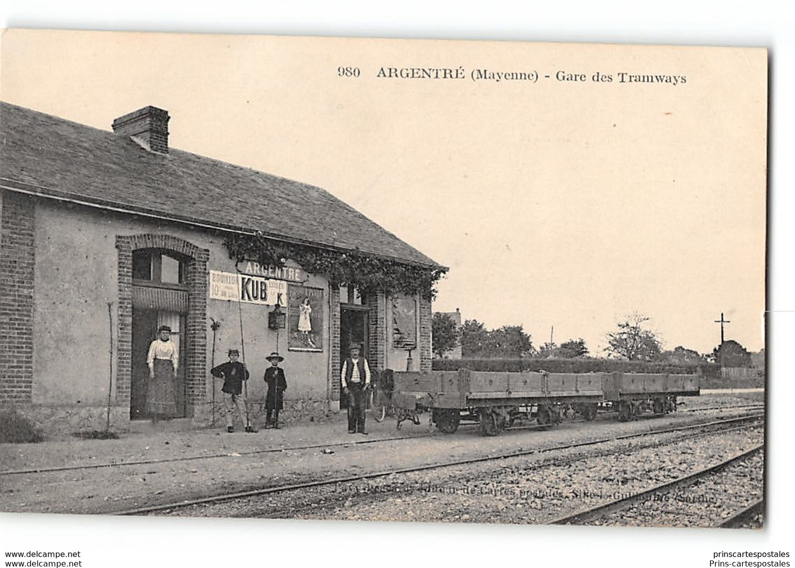 CPA 53 Argentré La Gare Et Le Train Tramway - Argentre