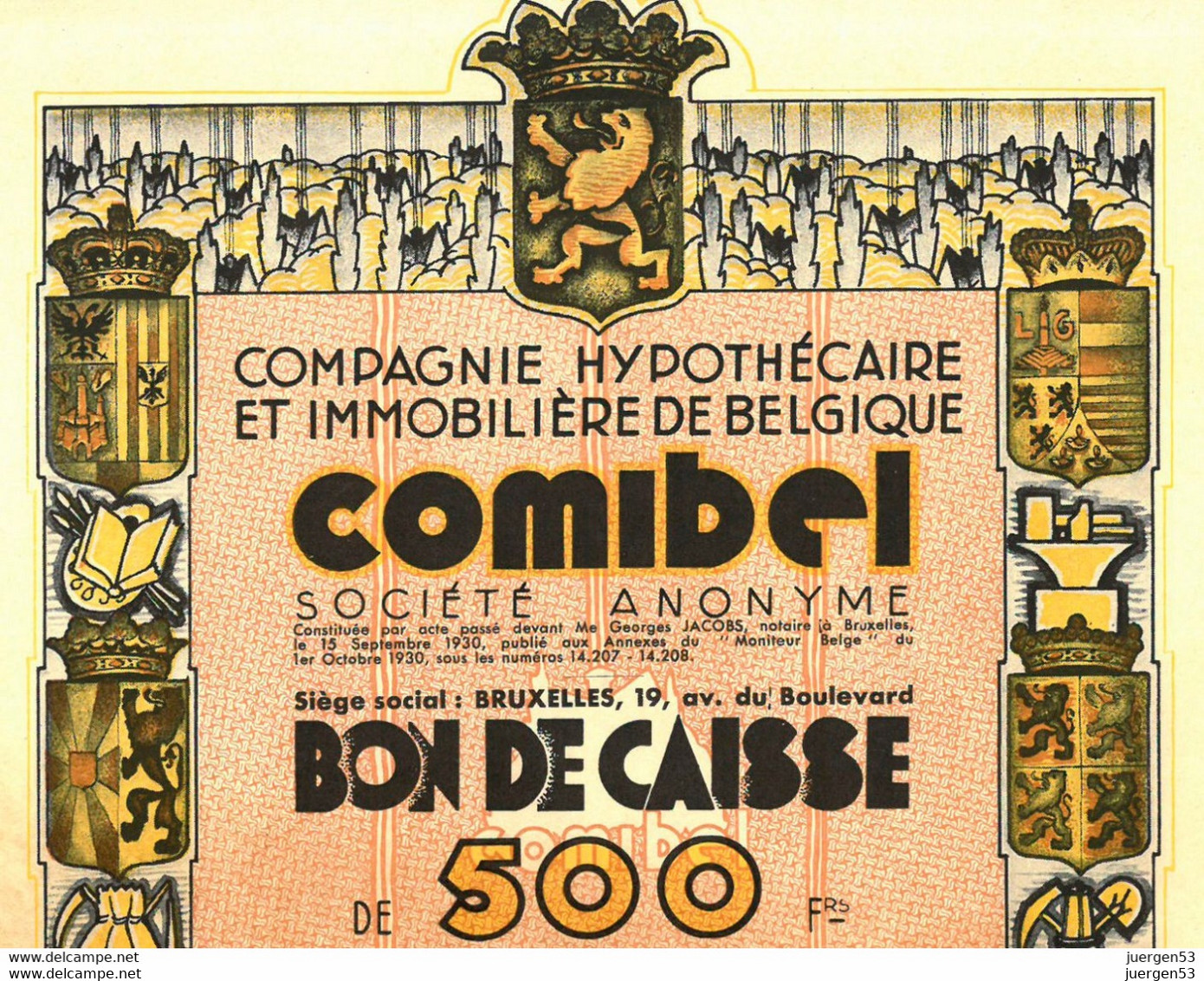 Art Déco: COMIBEL S. A., 1930 – TOP! - Auto's