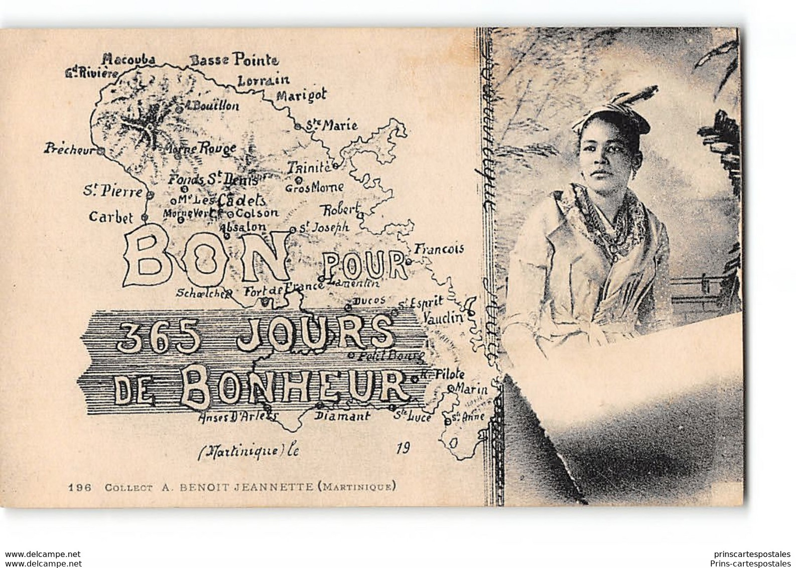 CPA Martinique Bon Pour 365 Jours De Bonheur - Fort De France