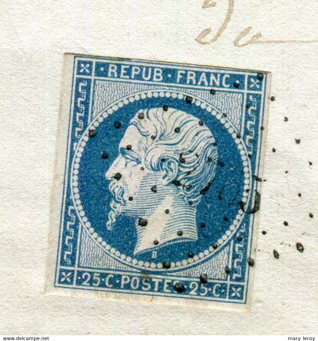 Rare Lettre De Saales Pour Strasbourg ( Vosges 1854 ) Avec Un N° 10 Présidence - Cachet PC 2735 - 1852 Louis-Napoléon