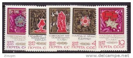 USSR 1970 MICHEL NO: 3760-4  MNH - Unused Stamps