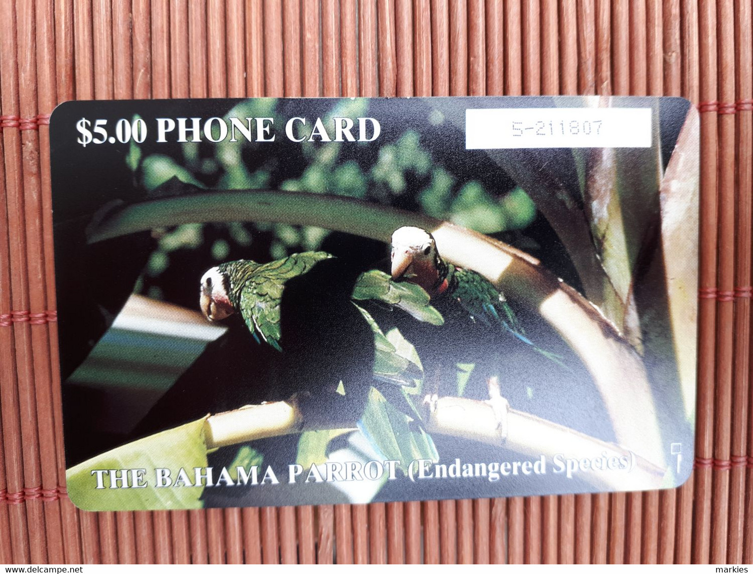 Nice Phonecard Bahamas Chip Birds  Used  Rare - Bahamas