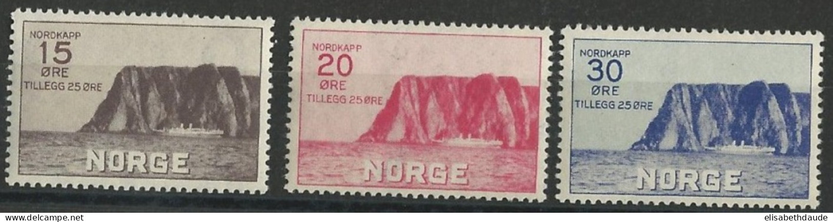 NORVEGE - 1930 - YVERT N° 151/153 ** MNH - COTE = 234 EUR. - Ongebruikt